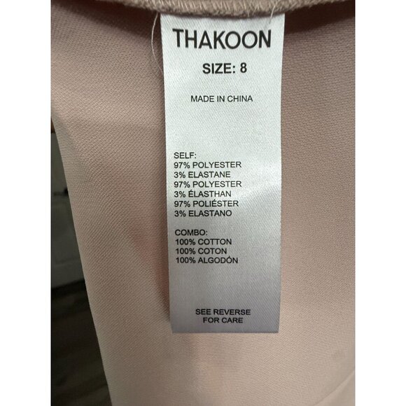 NWT Thakoon Blush Pink A-Line Spaghetti Strap Slip Dress Size 8 - Picture 8 of 10